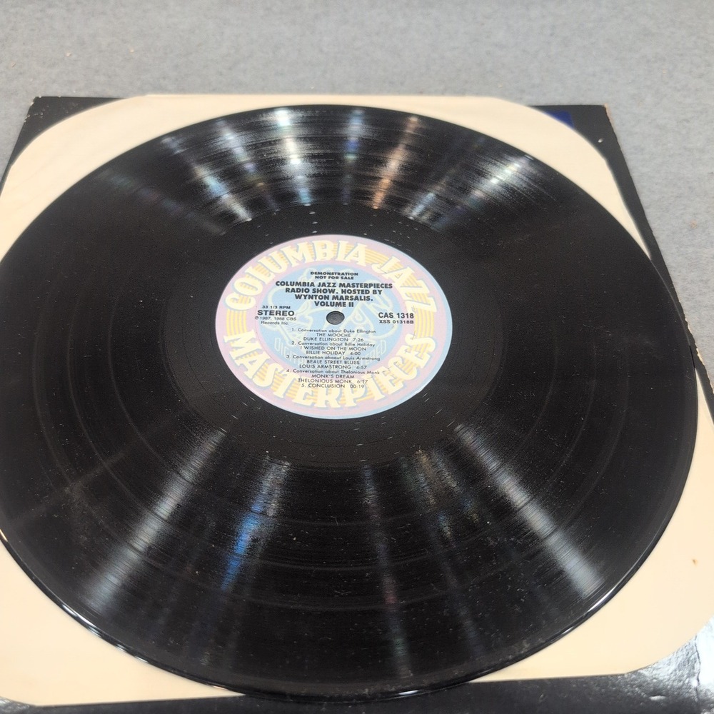 Columbia Jazz Masterpieces Radio Show Vol II Wynton Marsalis Vinyl LP CAS 1318 - Picture 5 of 7
